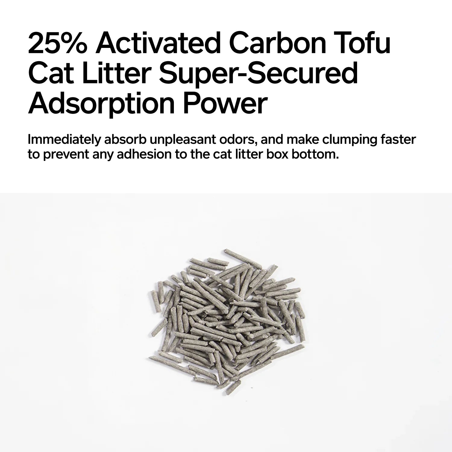 Organic Tofu Cat Litter: Ultra low-tracking, fast clumping, odor control, flushable, anti-dust.